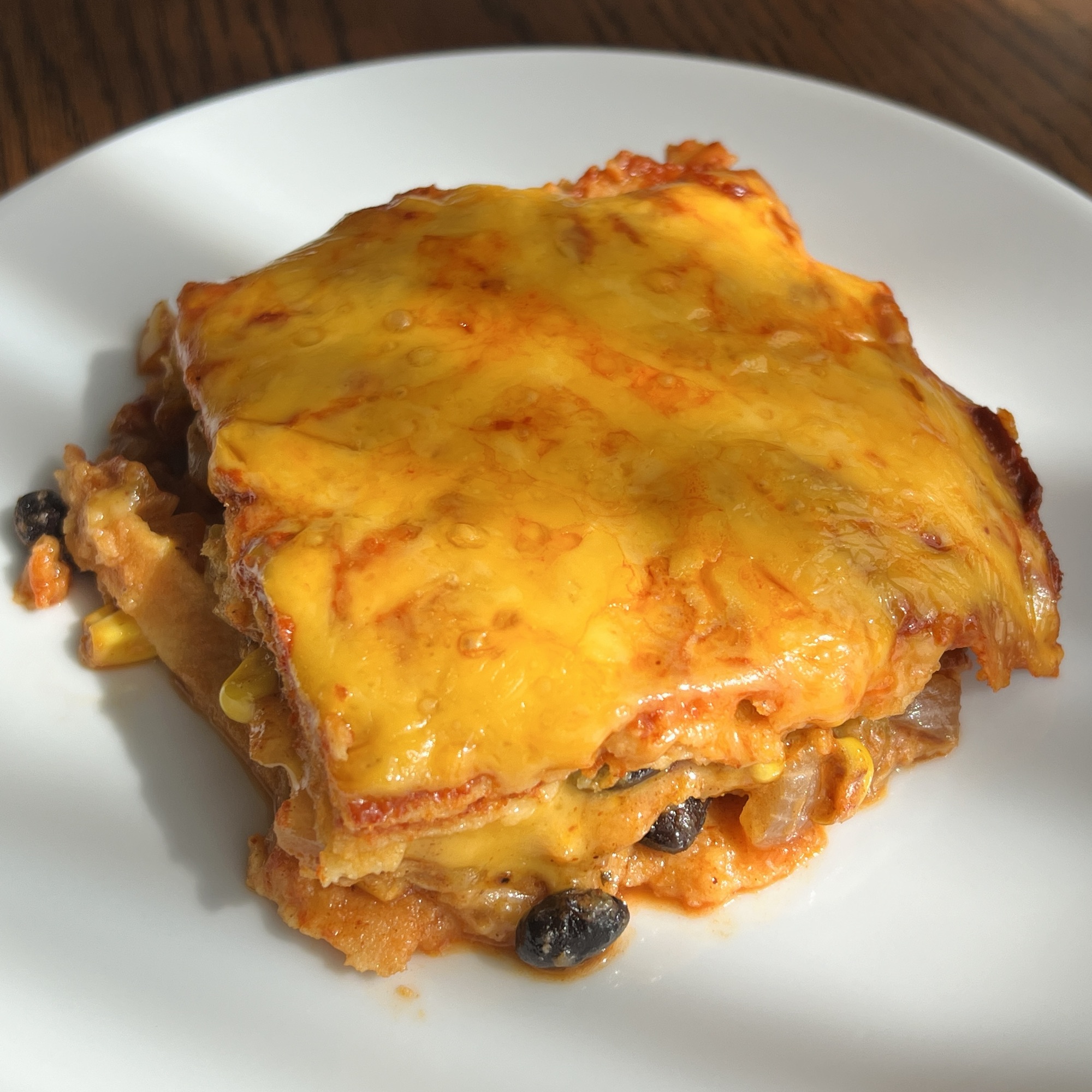 Vegetarian Enchilada-Style Casserole